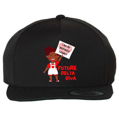 Future Delta Diva Black Sorority 1913 Wool Snapback Cap