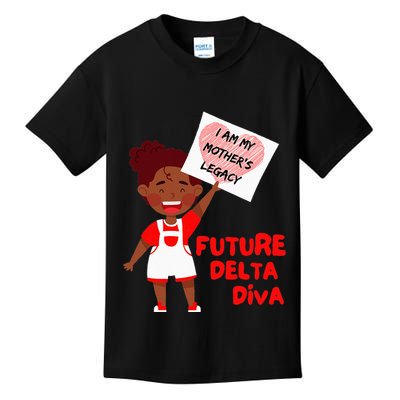 Future Delta Diva Black Sorority 1913 Kids T-Shirt
