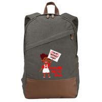 Future Delta Diva Black Sorority 1913 Cotton Canvas Backpack
