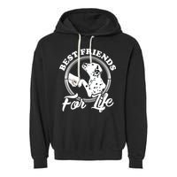 Funny Dalmatian Design Best Friends Dalmation Lovers Garment-Dyed Fleece Hoodie