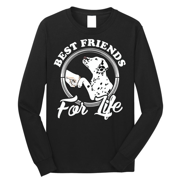 Funny Dalmatian Design Best Friends Dalmation Lovers Long Sleeve Shirt