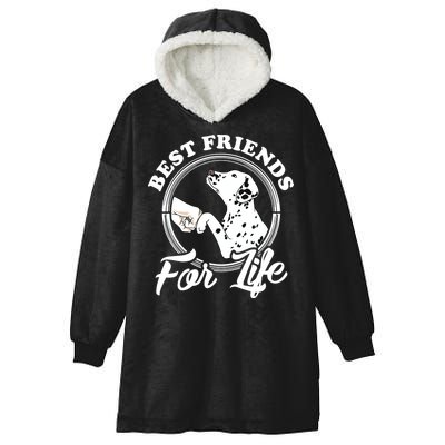 Funny Dalmatian Design Best Friends Dalmation Lovers Hooded Wearable Blanket
