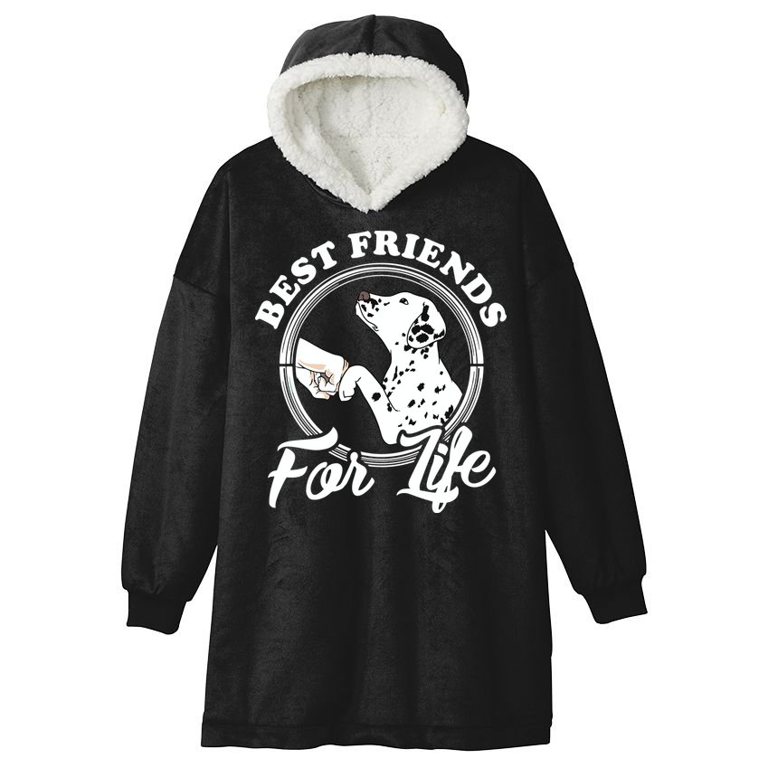 Funny Dalmatian Design Best Friends Dalmation Lovers Hooded Wearable Blanket