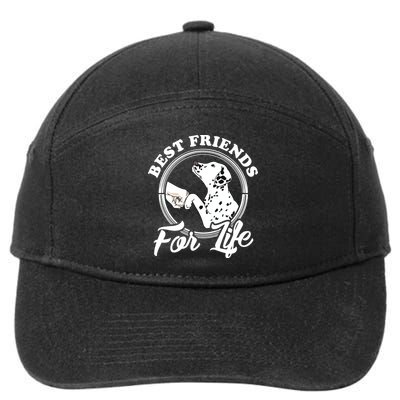 Funny Dalmatian Design Best Friends Dalmation Lovers 7-Panel Snapback Hat