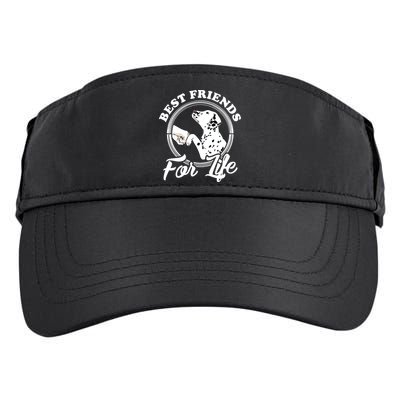 Funny Dalmatian Design Best Friends Dalmation Lovers Adult Drive Performance Visor