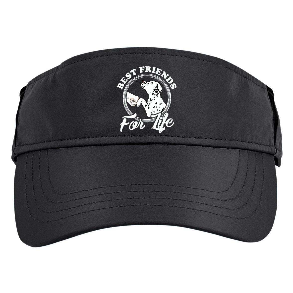 Funny Dalmatian Design Best Friends Dalmation Lovers Adult Drive Performance Visor