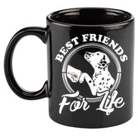 Funny Dalmatian Design Best Friends Dalmation Lovers 11oz C Handle Ceramic Mug