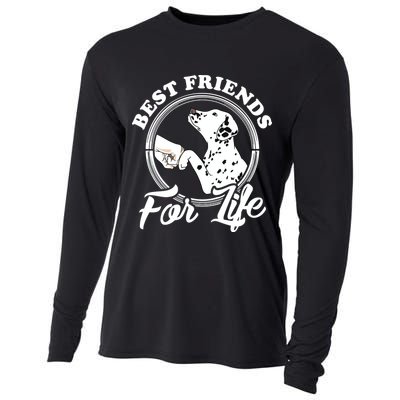 Funny Dalmatian Design Best Friends Dalmation Lovers Cooling Performance Long Sleeve Crew