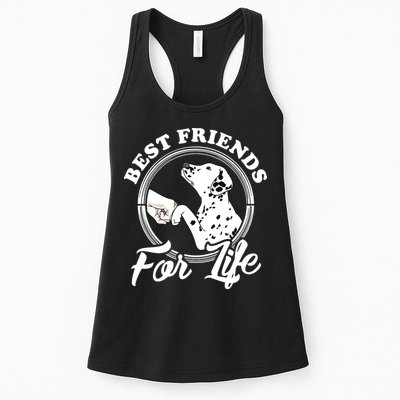 Funny Dalmatian Design Best Friends Dalmation Lovers Womens Tank Top