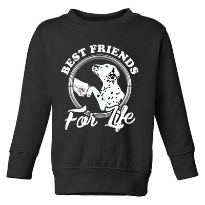 Funny Dalmatian Design Best Friends Dalmation Lovers Toddler Sweatshirt