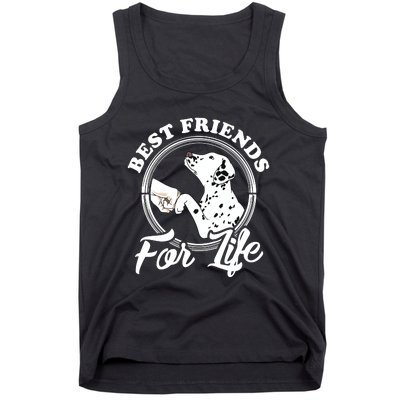 Funny Dalmatian Design Best Friends Dalmation Lovers Tank Top