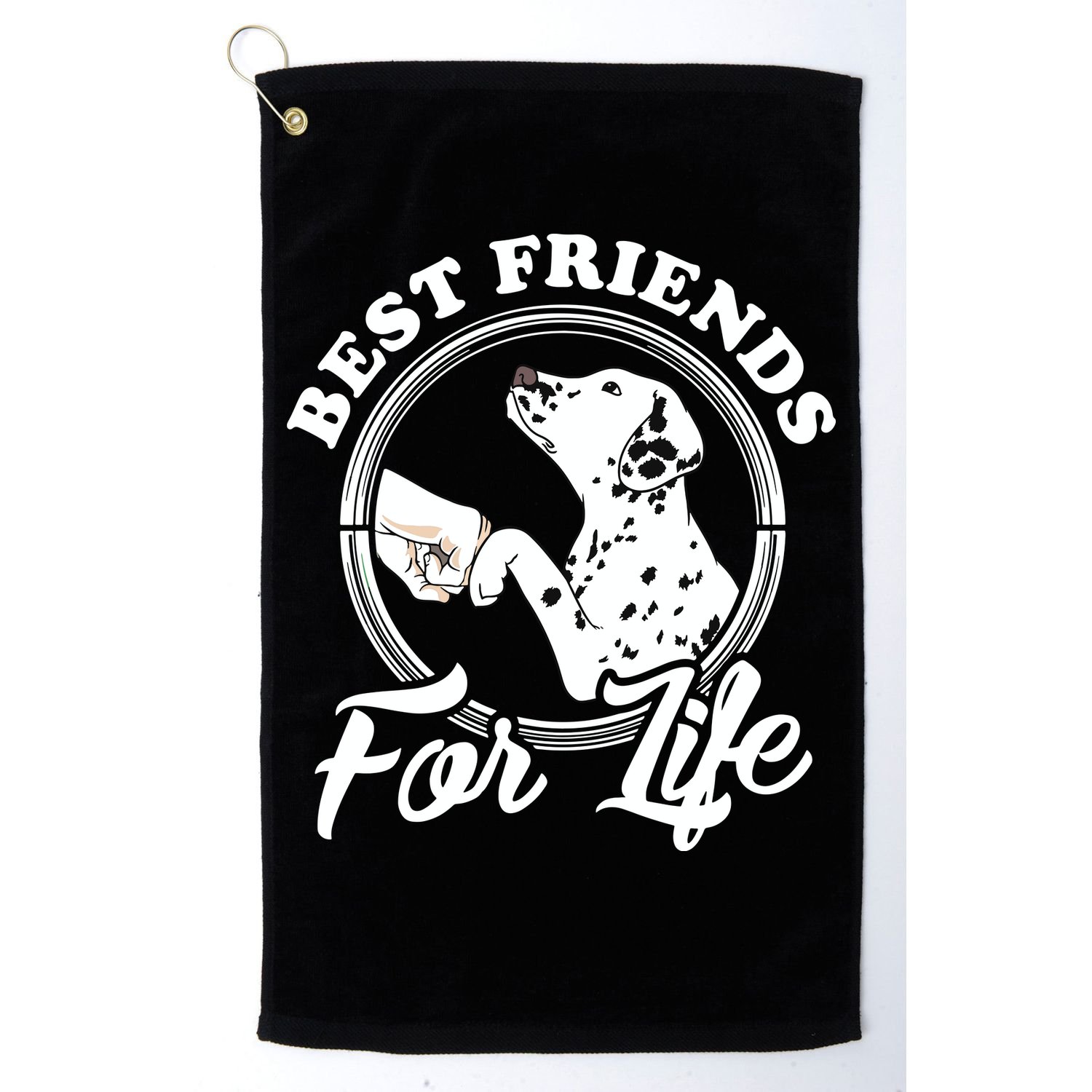 Funny Dalmatian Design Best Friends Dalmation Lovers Golf Towel