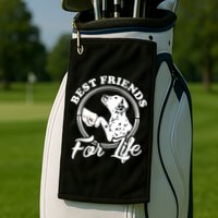 Funny Dalmatian Design Best Friends Dalmation Lovers Golf Towel