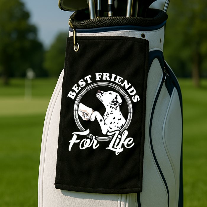 Funny Dalmatian Design Best Friends Dalmation Lovers Golf Towel