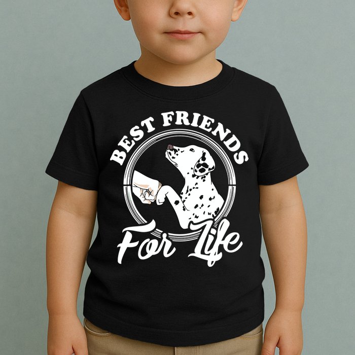 Funny Dalmatian Design Best Friends Dalmation Lovers Toddler T-Shirt