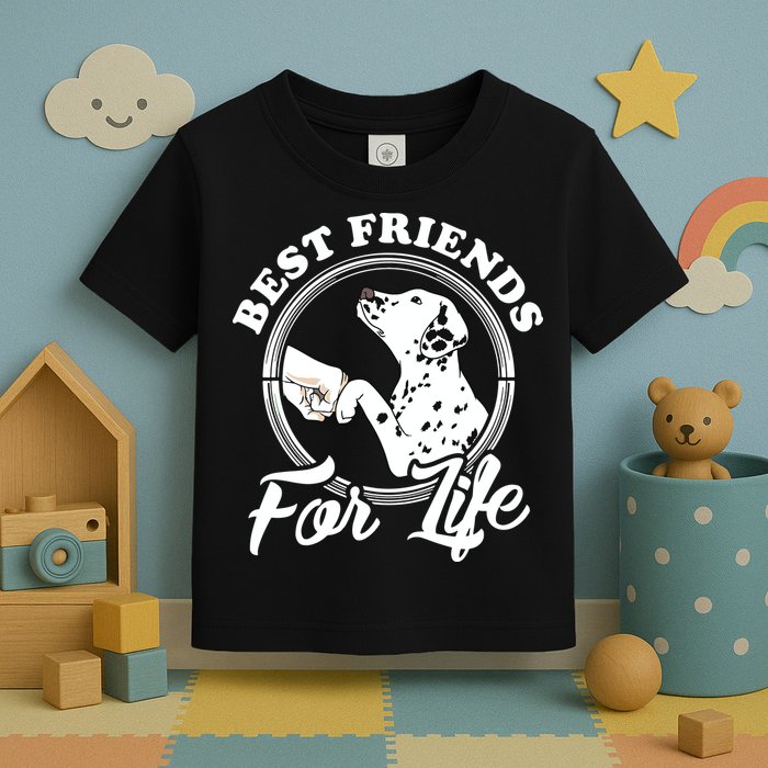 Funny Dalmatian Design Best Friends Dalmation Lovers Toddler T-Shirt