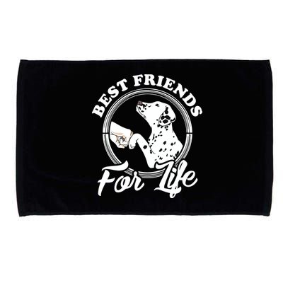 Funny Dalmatian Design Best Friends Dalmation Lovers Microfiber Hand Towel