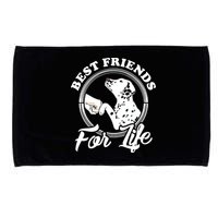 Funny Dalmatian Design Best Friends Dalmation Lovers Microfiber Hand Towel