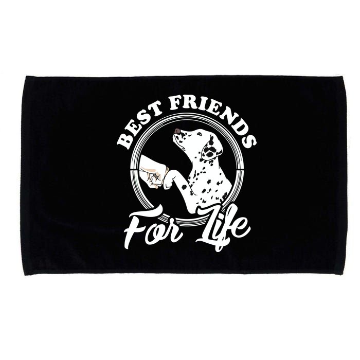 Funny Dalmatian Design Best Friends Dalmation Lovers Microfiber Hand Towel