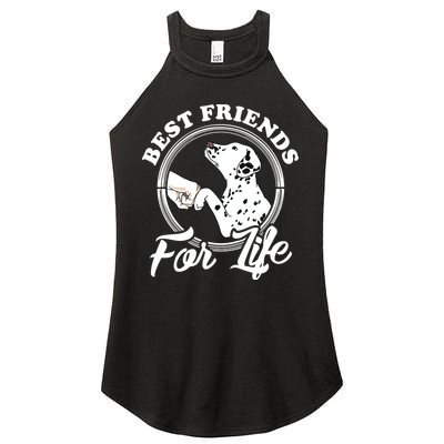 Funny Dalmatian Design Best Friends Dalmation Lovers Women's Perfect Tri Rocker Tank