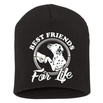 Funny Dalmatian Design Best Friends Dalmation Lovers Short Acrylic Beanie