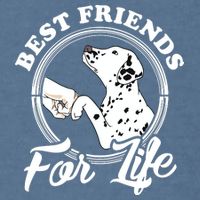Funny Dalmatian Design Best Friends Dalmation Lovers Garment-Dyed Sweatshirt