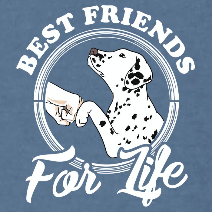 Funny Dalmatian Design Best Friends Dalmation Lovers Garment-Dyed Sweatshirt