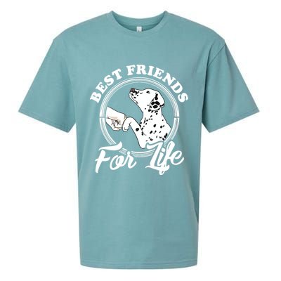 Funny Dalmatian Design Best Friends Dalmation Lovers Sueded Cloud Jersey T-Shirt