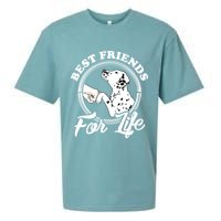 Funny Dalmatian Design Best Friends Dalmation Lovers Sueded Cloud Jersey T-Shirt