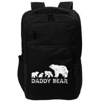 Fathers Day Daddy Bear With 3 Three Cubs Dad Father Papa Impact Tech Backpack