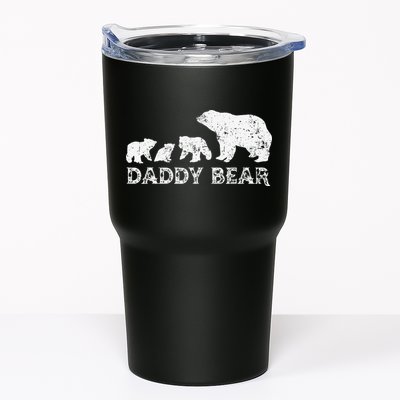 Fathers Day Daddy Bear With 3 Three Cubs Dad Father Papa Tumbler