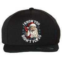 Funny Dentist Dental I Know You DidnT Floss Christmas Santa Wool Snapback Cap