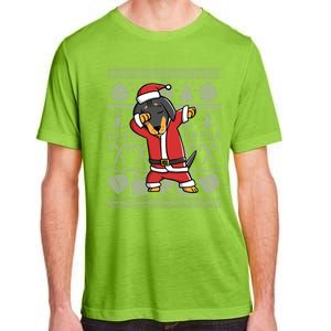 Funny Dachshund Dabbing Dog Dab Ugly Christmas Cute Gift Adult ChromaSoft Performance T-Shirt