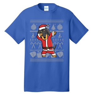 Funny Dachshund Dabbing Dog Dab Ugly Christmas Cute Gift Tall T-Shirt