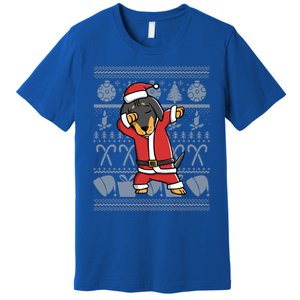 Funny Dachshund Dabbing Dog Dab Ugly Christmas Cute Gift Premium T-Shirt