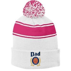 Fathers Day Dad Could Use A Beer Dad Beer Stripe Pom Pom Beanie