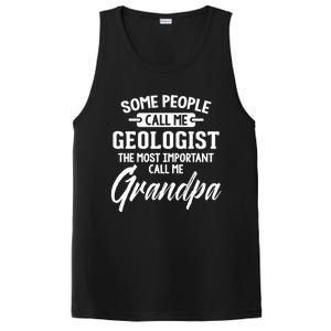 Fathers Day Design Geologist Grandpa Gift PosiCharge Competitor Tank