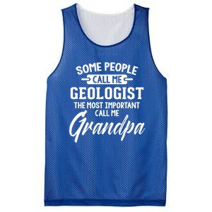 Fathers Day Design Geologist Grandpa Gift Mesh Reversible Basketball Jersey Tank