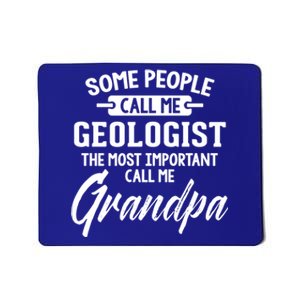 Fathers Day Design Geologist Grandpa Gift Mousepad