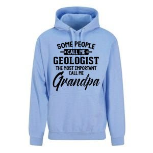 Fathers Day Design Geologist Grandpa Gift Unisex Surf Hoodie