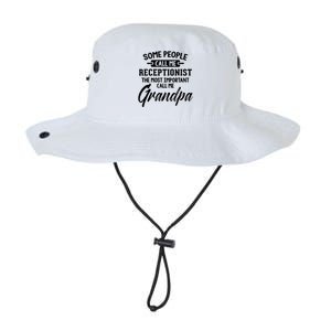 Fathers Day Design Receptionist Grandpa Gift Legacy Cool Fit Booney Bucket Hat