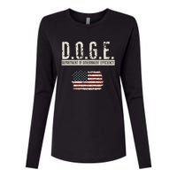 Funny Doge Department Of Government Efficiency . D.O.G.E. Womens Cotton Relaxed Long Sleeve T-Shirt