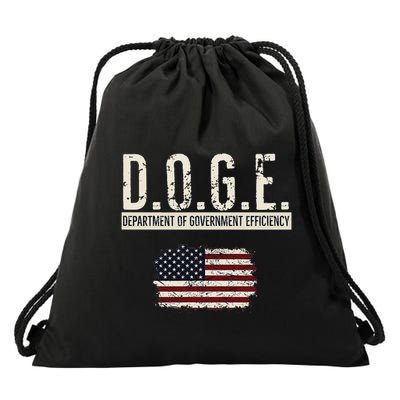 Funny Doge Department Of Government Efficiency . D.O.G.E. Drawstring Bag