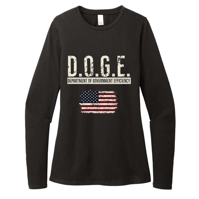 Funny Doge Department Of Government Efficiency . D.O.G.E. Womens CVC Long Sleeve Shirt