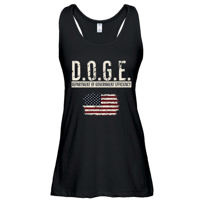 Funny Doge Department Of Government Efficiency . D.O.G.E. Ladies Essential Flowy Tank