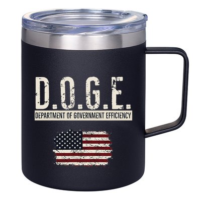 Funny Doge Department Of Government Efficiency . D.O.G.E. 12oz Stainless Steel Coffee Mug