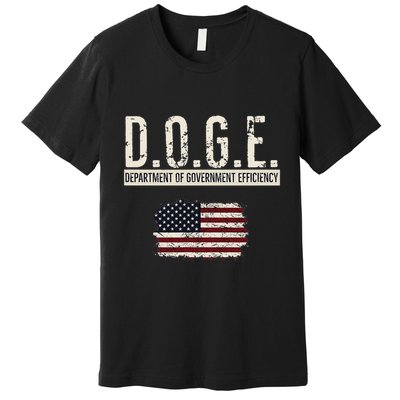 Funny Doge Department Of Government Efficiency . D.O.G.E. Premium T-Shirt