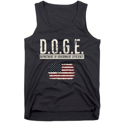 Funny Doge Department Of Government Efficiency . D.O.G.E. Tank Top