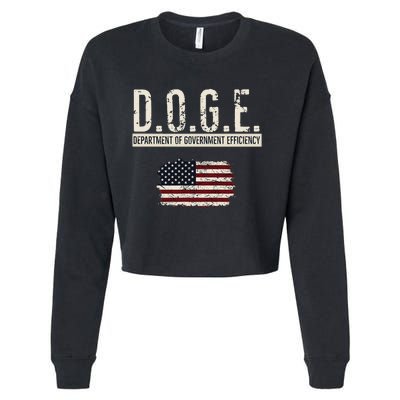 Funny Doge Department Of Government Efficiency . D.O.G.E. Cropped Pullover Crew