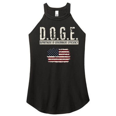 Funny Doge Department Of Government Efficiency . D.O.G.E. Women's Perfect Tri Rocker Tank